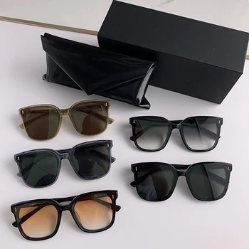 2022 Naujų Prabangos Prekės Dizainerio Mados ŠVELNUS Akiniai nuo saulės FRIDA Vyrai Moterys Ovalo Derliaus Acetatas Saulės akiniai Su dėžute