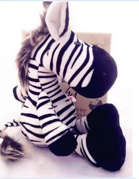 pliušinis zebra žaislas gražių animacinių filmų džiunglių zebra lėlės minkštas mielas zebra lėlės dovana, apie 35cm 0490