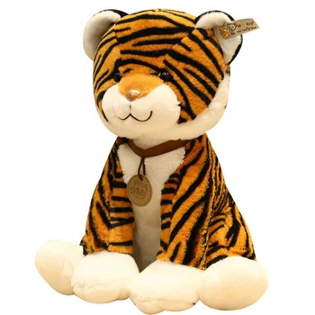 Animacinių Filmų Modeliavimas Dryžuotas Tigras Sėdi Laikysena Vaikų Gimtadienio, Kalėdų Dovana Minkšti Pliušiniai Žaislai