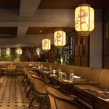 Naujas Kinų Stiliaus Pakabukas Lempos Kaustytomis Geležies Antikvariniai Arbatos Namai Kambarį Kabo Šviesa Restaurant Hotel Retro Hot Pot Apšvietimas