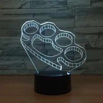 Ranka Užsegimas Modelio 3D LED Lempa USB Powered 7 Spalvų Keitimas Iliuzija Nuotolinio 3D Naktį Šviesa, Kūdikis Sleepping Šviesos Vaikai Geriausių Dovanų
