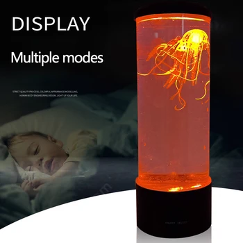 Medūza Bakas Akvariumas Spalva Keičiasi Led Lempos, LED Fantazijos Medūzos Lempa USB Maitinimo Baterija Atsipalaiduoti Nuotaikos Naktį Šviesos