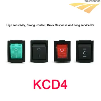 KCD4 Svirtinis Jungiklis ON-OFF/ON skaičius 2/3 Poziciją 4PIN / 6PIN Elektros įranga, Šviesos Jungiklį, Jungiklis, 16A 250V/20A 125VAC