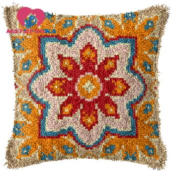 Mandala kryželiu pagalvę spyna kablys rinkiniai siuvinėjimui kilimų padaryti patys siuvinėjimo pagalvę Foamiran amatų namai