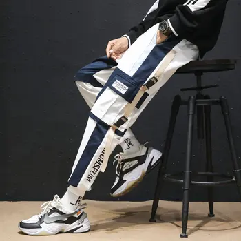 2023 Vyrų Multi-pocket Haremas Hip Pop Kelnės Kelnės Streetwear Sweatpants Hombre Vyrų Atsitiktinis Mados Krovinių Kelnės Vyrams Jogger Kelnės