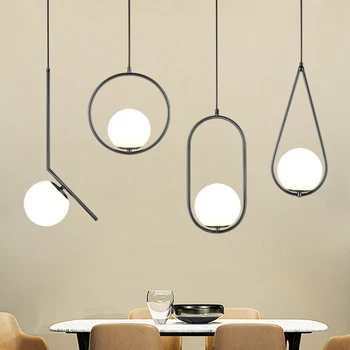 Miegamojo lovos liustra, modernus minimalistinio restoranas šviesos prabanga Šiaurės lempos vieną galvos asmeninį kambarį lempos