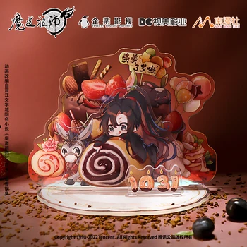 Anime Didmeistris iš Demoniškas Auginimo Mo Dao Zu Shi Wei Wuxian Q Versija Gimtadienio Stovėti Modelis Ženkliukų Segtukus, Spalvotas Popierius Žaislas