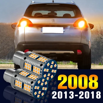 2vnt LED Galiniai Posūkio Signalo Lemputė, Posūkio Lempa Peugeot 2008 1 2013-2018 M. 2014 m. 2015 m. 2016 m. 2017 Priedai
