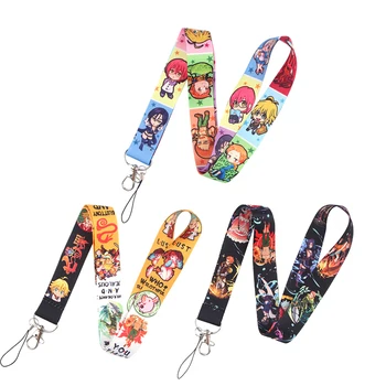 ZF1756 1pcs Septynios Mirtinos Nuodėmės Animacinių filmų Piktogramos Stiliaus Anime Mėgėjams Key Chain Virvelę Kaklo Dirželis USB Ženklelis Turėtojas 