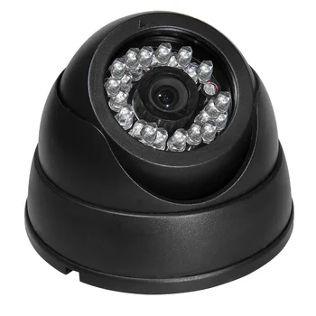 1200TVL Color CCD IR Dieną Naktį Vizija Dome Plataus Kampo CCTV Saugumo kamerų NTSC, PAL