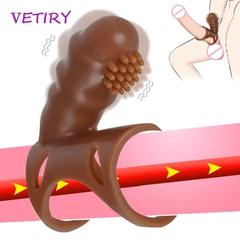 Vibruojantis varpos Žiedas Gaidys Žiedas Pora Vibratorius Klitorio Stimuliacijos Sekso žaisliukai Vyrams Atidėti Ejakuliacija Suaugusiems Kulminacija