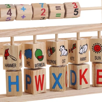 Vaikai Abacus Mokymosi Stovėti Karoliukai Žaislas Smegenų Mokymo Nešiojamų Labirintas Žaislai, Vaikų Skaičiavimo Pažinimo Valdybos žaidimų Rinkinys