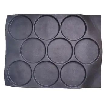 Bluedrop silikono apvalios kepimo formos, dideli, mėsainių kepimo skardos Tartlets pita duonos kepimo įdėklai 9 ertmių 60X80CM