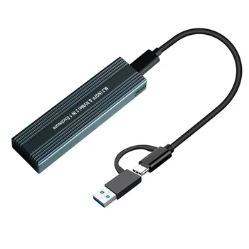 USB-c USB M2 SATA SSD Lauke Nešiojamų Mobile Kietasis Diskas Atveju Talpyklos Vairuotojas Nemokamai Desktop PC Nešiojamas 22x30mm 22x42mm