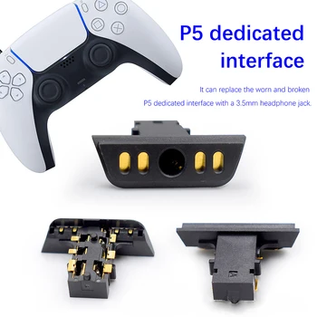 Už PS5 Valdytojas Įkrovimo Lizdas, Ausinių Lizdas Prijungti Ausinių anga PS5 Gamepad Jack