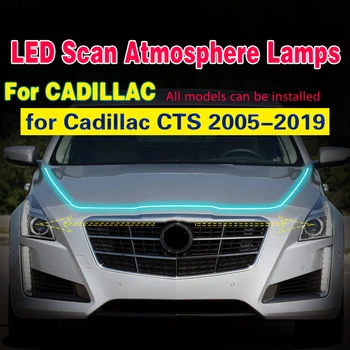 LED Dienos Veikia Šviesos Cadillac CTS 2005-2019 LED DRL Su Start Scan Priešrūkinis Žibintas atsparus Vandeniui Lankstus, Universalus Šviesos Juostelės