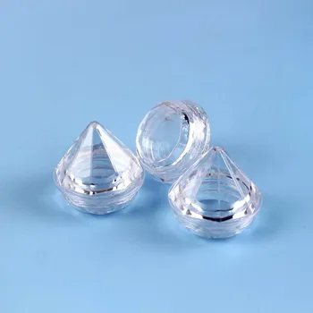 5g Skaidraus Plastiko Diamond Grietinėlės Indelį Kosmetikos Nagų Blizgučiai Užpildyti Konteinerį