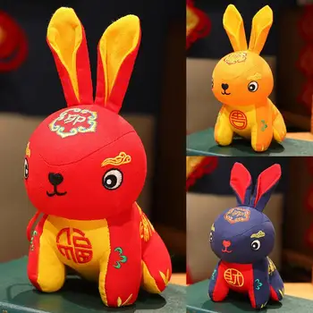 Kinų Naujieji Metai 2023 Triušis Lėlės Metų Triušis Lucky Rabbit Pliušiniai Žaislai Berniukams, Mergaitėms Minkštas Žaislas Vaikams, Gimtadienio, Naujųjų Metų Dovana