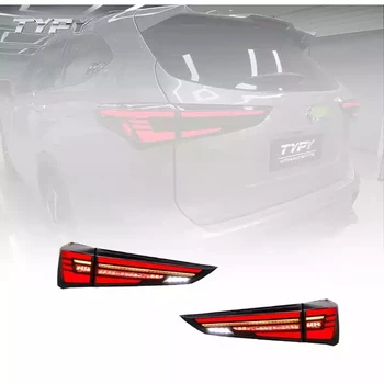 Automobilių galinių žibintų Modifikuotų LED galiniai Žibintai LED DRL Stabdžių Atbulinės eigos Stovėjimo Žibintas Toyota Highlander 2020 2021 2022