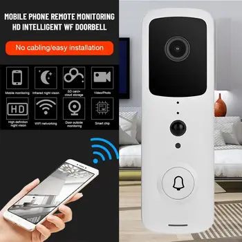 Profesionali HD vaizdo Kamera Aukštos Kokybės Naktinio Matymo Vaizdo Doorbell Domofonas Wi-fi 