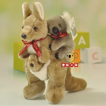 candice guo! mielas pliušinis žaislas gražių animacinių filmų gyvūnų Australija bowknot kengūros koala minkšta lėlė mergaitė gimtadienio, Kalėdų dovana