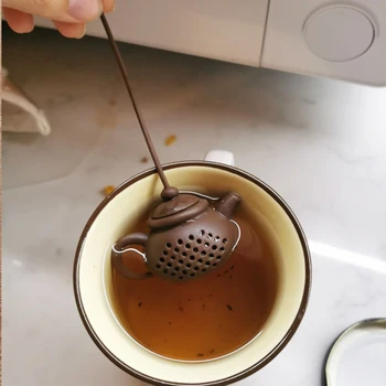 Mini Arbata Infuser Kiaurasamtis Silikono Patvarus Arbatos Maišelį Lapų Filtras Difuzorius Teaware Arbatinukas Aksesuaras Teamaker Virtuvė Įtaisą