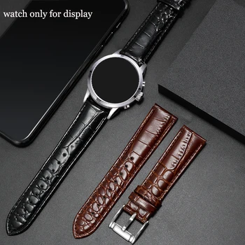 Naujas natūralios odos watchband 18mm 20mm 22mm Nereguliarus modelio rudos spalvos dirželis juodos spalvos vyriškos ir moteriškos apyrankės Bendras prekės