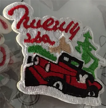 Nemokamas Pristatymas Kalėdų Traktoriai lipdukai 20pcs/daug Geležies Siuvinėtos audiniu pleistras atostogų paradas šalies kostiumo dekoravimo, dovanų