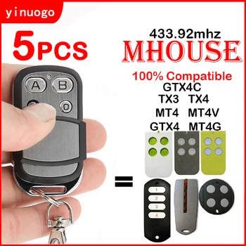 5VNT Mhouse MyHouse TX3 TX4 GTX4 MOOVO MT4 MT4V MT4G Garažas Nuotolinio Valdymo Garažo vartai Komandą Elektros Vartų Valdymo 433.92 mhz