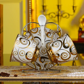 Europos stiliaus porceliano puodelis kavos puodelio aukštos klasės phnom penh kūrybos 2 rinkiniai kaulo porceliano kavos puodelio lėkštė šaukštas laikymo diržas