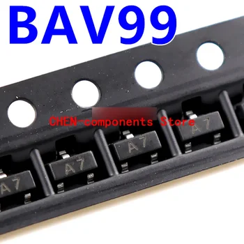 100vnt BAV99 BAV99LT1G A7 SMD perjungimo diodų SOT-23