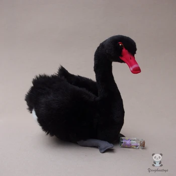 Mielas Black Swan Lėlės, Pliušiniai Žaislai Modeliavimas Gyvūnų Vaikų Gimtadienio Dovanos Apdailos Retai