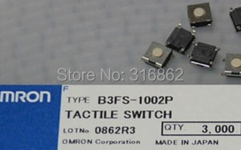 Nemokamas Pristatymas 6X6X3.1 B3FS-1002P SMD Lytėjimo Taktiškumas Mini Mygtukas Jungiklis Mikro Jungiklis Akimirksnį SMD-4 50PCS/daug