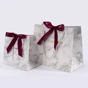 Marmuro Drabužių prekybos popieriniai maišeliai dovanų Gimtadienio malonių dovanų dėžutė pakuotės, dovanų maišeliai su rankenomis коробка упаковка