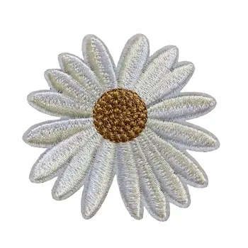 2020 Naujas Mažas Chrysnathemum Gėlių Išsiuvinėti Pleistrai Geležies Daisy Gėlių Siuvinėjimas, Aplikacijos, skirtos Drabužių, Skrybėlių Bateliai 10vnt/daug