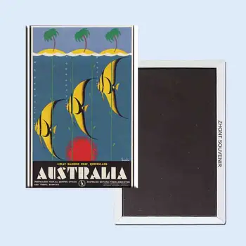Australija Kelionės plakatas 24097 nostalgišką Retro šaldytuvas magnetai
