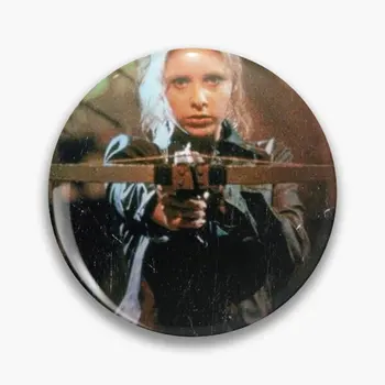 Buffy Meno Minkštas Mygtuką Pin Moterų Kūrybos Dekoro Animacinių Filmų Metalo Papuošalai Juokinga Sagė Mados Drabužių, Skrybėlių Atlapas Pin Dovana Ženklelis
