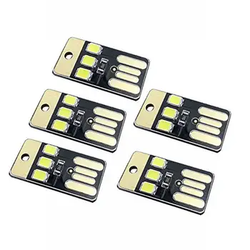 5vnt Lauko Kempingas Mini Nešiojamą USB Naktį Šviesos diodų (LED Stalinį Kompiuterį Lempos