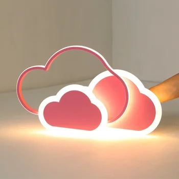 Šiaurės debesų liustra minimalistinio modernaus liustra balta vaikų kambarys animacinių filmų kūrybos LED dizaineris pakabos šviesos