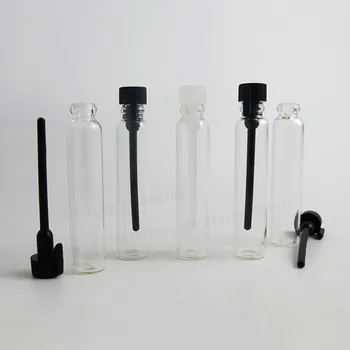 500 x 2ML Daugkartiniai Mini Kelionės Stiklinis Kvepalų Buteliukas Eteriniai Aliejai Tuščias Contenitori Kosmetikos pavyzdys