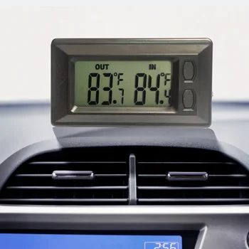 Auto Automobilis LCD Skaitmeninis Ekranas Patalpų Lauko Termometras Metrų, Su 1,5 m Kabeliu Termometrai ir už jos Ribų Automobilių Įrankiai Instrum