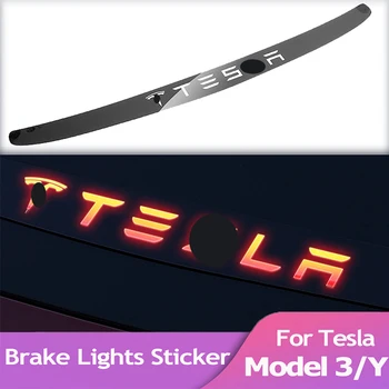 Automobilių Stabdžių Žibintai Įklija, Tesla Model 3 Aukštos pozicijos, Stabdžių Žibintas Pleistras Automobilių Lipdukas Model3 Trijų Automobilių Apdailos Reikmenys