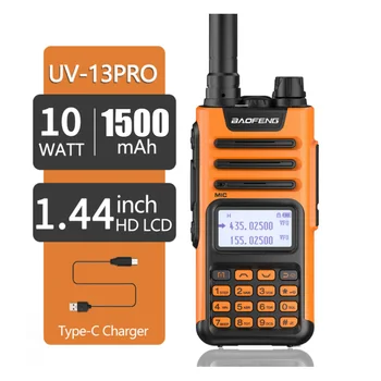BAOFENG UV13Pro 5W Walkie Talkie Didelės Galios Tipas-C Įkroviklio VHF UHF UV-13 PRO Atnaujinti UV-5R UV-10R UV-S9 10KM Du Būdu Radijo