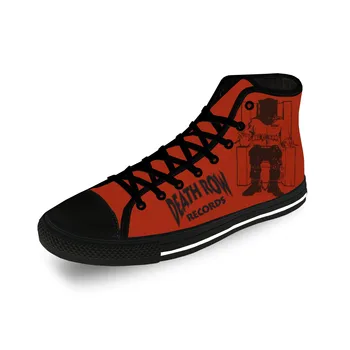 Death Row Records Aukšto Viršų Sportbačiai Vyrai Moterų Paauglys Atsitiktinis Batų Drobė Veikia Batų 3D Spausdinimo Kvėpuojantis Lengvas batų