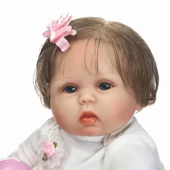 40cm Tikroviška Reborn Baby Lėlės Mergina Dovanos Minkštas Silikoninis Žaislas Modeliavimas Bamblys Baby Doll