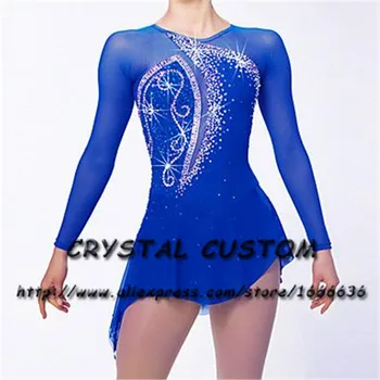 Crystal Užsakymą Dailiojo Čiuožimo Suknelė Mergaitėms, Naujas Prekės ženklas Čiuožyklos Drabužius Konkurencijos DR4677