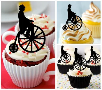 blizgučiai dviračių Derliaus Cupcake Rėžtuvės vestuvių nuotakos baby shower dalyvavimas gimtadienio gydyti maisto susitvarko photo booth rekvizitai