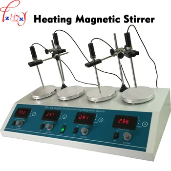 Magnetinė maišyklė su kaitinimo mašina HJ-4A 4 1 skaitmeninis stabili šildymo magnetine maišykle 110/220V 1PC
