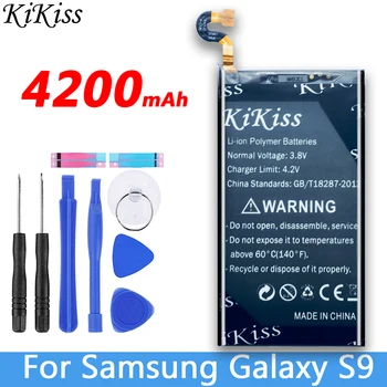 Baterija 4200mAh Samsung GALAXY S9 G9600 G960F SM-G960 EB-BG960ABE SM-G960F SM-G960 G960 G960U G960W Mobiliojo Telefono Baterijas